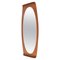 Mid-Century Italian Curved Wood Wall Mirror by Franco Campo and Carlo Graffi, 1960s 1