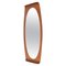 Mid-Century Italian Curved Wood Wall Mirror by Franco Campo and Carlo Graffi, 1960s, Image 1