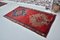 Turkish Red & Royal Blue Wool Living Room Rug, Image 9