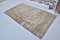 Vintage Beige Faded Overdyed Living Room Rug, Image 1