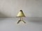 Full Brass Body and Plastic Shade Table Lamp, 1950s, Image 10