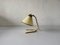 Full Brass Body and Plastic Shade Table Lamp, 1950s, Image 1