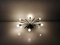 German Yellow and Black Metal 6 Armed Sputnik Chandelier, 1950s, Image 4