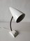 Mid-Century German Metal White Body Gooseneck Desk Lamp, 1950s 5