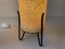 Textured Plastic Cylinder Shade Black Tripod Table Lamp, 1950s, Image 4