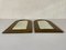Mid-Century French Round Rectangle Form Brass Frame Mirrors, 1950s, Image 7