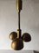 German 3 Armed Metal Body Chandelier with Adjustable Hanging Rope from Hillebrand, 1970s 5