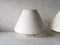 German Tz 2 Socket Fabric Shade & Brass Sconce, 1970s, Set of 2, Image 4