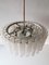 Glass Tubes Chandelier from Doria, Germany, 1960s 7