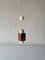 Danish Modern Copper and Glass Pendant Lamp, 1950s, Image 4