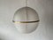 Italian Acrylic and Gold Metal Ball Design Ceiling Lamp, 1970s 1