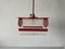 Italian Red Plastic Pendant Lamp, 1970s 1