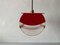 Italian Red Plastic Pendant Lamp, 1970s, Image 4