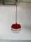 Italian Red Plastic Pendant Lamp, 1970s 9