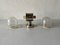Double Side Glass & Chrome Metal Sconce, 1970s, Image 8