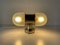 Double Side Glass & Chrome Metal Sconce, 1970s, Image 3