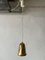 Swedish Full Brass Pendant Lamp by Boréns Borås, 1950s 4