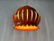 German Orange Enamel Pomegranate Pendant Lamp, 1970s, Image 2