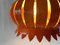 German Orange Enamel Pomegranate Pendant Lamp, 1970s, Image 7