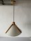 Italian Plastic Paper and Wood Pendant Lamp from Domus, 1980s 4