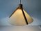 Lámpara colgante italiana de papel y madera de Domus, años 80, Imagen 2