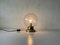 German Glass & Brass Air Bubble Ball Table Lamp from Limburg, 1960s, Image 4