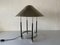 Lámpara de mesa alemana Mid-Century de latón niquelado, años 70, Imagen 1