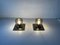 Gold Metal & Smoked Glass Wall or Ceiling Lamps by Motoko Ishii for Staff, Germany, 1960s, Set of 2, Image 4