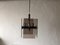 Smoked Cut Glass & Chrome Body Ceiling Light from Veca, Italy, 1970s, Image 10