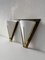 Glass & Brass Cinema Sconces from Limburg, Germany, 1980s, Set of 2, Image 3