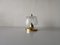 Small Glass & Brass Ceiling Lamp from Limburg, Germany, 1960s, Image 4