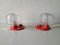 Glass Bedside Lamps from Hillebrand, Germany, 1970s, Set of 2 8