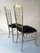 Messing Chiavari Stühle, Italien, 1950er, 2er Set 4