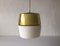 Yellow & Milk Glass Pendant Lamp from Peill & Putzler, Germany, 1960s 1