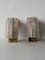 Brass & Crystal Type Acrylic Glass Wall Sconces, Set of 2 1