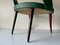 Poltrone in similpelle verde e legno, Italia, anni '60, set di 2, Immagine 5