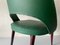 Grüne Sessel aus Kunstleder & Holz, Italien, 1960er, 2er Set 6