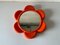 Miroir Mural Pop Art en Plastique Orange, Italie, 1970s 2