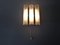 Ice Glass Single Sconce from Doria, Germany, 1960s 3