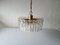 Ice Glass & Brass Chandelier by J. T. Kalmar for Franken KG, Austria, 1970s, Image 1