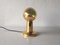 NTD Gold Metal Ball Desk Lamp from Philips, 1970s, Image 1