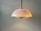Opaline Glass & Brass Lux Pendant Lamp by Limburg, Germany, 1960s 3