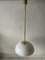 Opaline Glass & Brass Lux Pendant Lamp by Limburg, Germany, 1960s 5