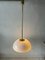 Opaline Glass & Brass Lux Pendant Lamp by Limburg, Germany, 1960s 6