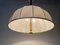 Brass Body & Fabric Pendant Lamp from WKR, Germany, 1970s 8