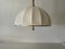 Brass Body & Fabric Pendant Lamp from WKR, Germany, 1970s 1