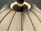 Brass Body & Fabric Pendant Lamp from WKR, Germany, 1970s 10