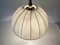 Brass Body & Fabric Pendant Lamp from WKR, Germany, 1970s 6