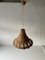 Wicker and Glass Pendant Lamp, 1960s, Image 10