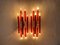 Orange Metal Sconce, Italy, 1970s 9